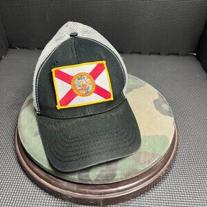 FloGrown Florida Flag Mesh Snapback Trucker Hat Camo & Black Adjustable Unisex C